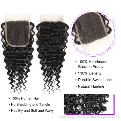 Uniky Brazilian Loose Deep Wave Vigin Hair Weave 3 Bundles 300g Unprocessed Loose Deep Wave Virgin Human Hair